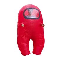 Kūrybiškas pripučiamas astronautų kostiumas Helovinui scenos pasirodymams Child 120-150CM raudona