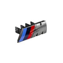BMW M logotipo lipdukas priekinėms grotelėms X1 X2 X3 X4 X5 X6 F48 G01 E84 E83 F39 F10 F30 G11 G07 G86 G80 G60 E60 E46 3D Automobilio priekinių grotelių emblema 7.3x2.3cm pilka