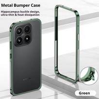 Madingas aliuminio metalinis rėmelis buferio dėklas skirtas POCO F8 Ultra F8 Pro F7 X8 Pro Max X7 Pro Ultra plonas Lengvas svoris aluminum&Poco F8 Pro žalia