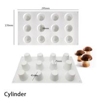 Grybų silikono putėsių pyrago formelės Grybų formos torto formos torto dekoravimas cylinder