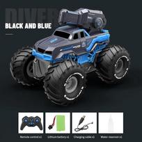 New Amphibious Rc Car with Water Gun Self-Absorbing High-Pressure Remote Control Car Gesture Sensing Off-Road Climbing Car Boys Toy Single and Dual RC single RC mėlyna