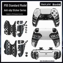 Sony PS5 Standard Controller Anti-slip Wear-resistant Grip & Button Protective Stickers gray