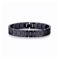 Nerūdijančio plieno krokodilo magnetinė apyrankė vyrams moterims madinga plati titano vandeniui atspari manžetės papuošalas With Logo gray