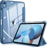 Plonas dėklas iPad (A16) 11 colių (), iPad 10-osios kartos 10,9 colio () -Dėklas su skaidriu galiniu dangteliu Rožinis iPad Pro4 11-inch tamsiai mėlyna spalva
