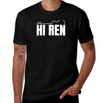 Hi Ren Gill Lyrics Merch Shirt T-Shirt Work Duty Casual T-Shirt XXXXL juoda