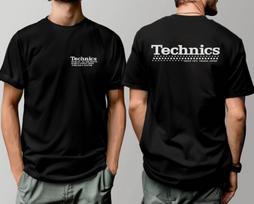 Technics Nuo 1972 m. Osaka Japonija DJ patefonas Grafiniai marškinėliai Unisex marškinėliai S black