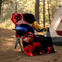 1pc Miraculous Ladybug5 Theme Blanket - Digital Print, Polyester, Cozy for All Seasons, Perfect for Outdoor, Camping, and Travel 100cmx150cm