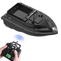 GPS žvejybos masalo valtis su dideliu jauko konteineriu Automatinė jauko valtis su 400–500 m nuotoliniu nuotoliu EU 9600mAh juoda