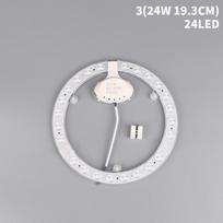 LED žiedas PANELĖ Apskritimas 12W 18W 24W 36W Lubinės plokštės lempos plokštės 24W 19.3CM gray