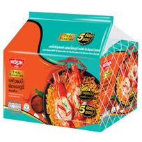 „Nissin“ greitai paruošiami makaronai tailandietiškoje keptuvėje keptos upinės krevetės Chu Chee padažo skonio (Sausas tipas) 71 gx 5 / 10 / 15 / 20 vnt 71 g. x 5 pcs blue