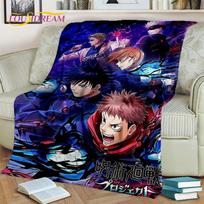 Anime Jujutsu Kaisen Itadori Yuji 3D pledas, minkštas pledas namams, miegamajam, lovai, sofai, iškylai, kelionėms, biurui, vaikiškas užklotas 75x90cm