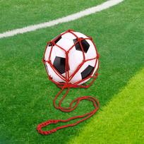 Futbolo smūgio treniruoklis Futbolo kamuoliuko tinklelis KICKER įranga Treniruotės pagalba Nailono laikiklis krepšys Žongliravimas