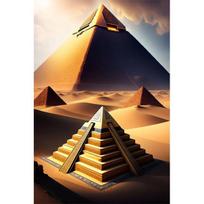 Egipto Piramidės Šventyklos Sfinkso Spaudiniai Plakatas Drobė HD Tapyba Modernus Sienos Menas Paveikslai Svetainei Miegamajam Namų Dekoras 40x50cm no frame orange