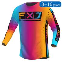 vaikas Motocross Jersey lenktynės Visureigis dviratis MX Enduro MOTO Motociklas berniukas mergaitė vaikas 5 6 7 8 9 10 11 12 13 14 15 16 XL-Jersey-kid