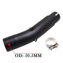 Uždėkite HONDA Rebel 500 300 CM500 CM300 CMX500 CMX300 2017–2023 m. motociklo išmetimo vamzdis 51 mm duslintuvas DB Killer Escape Moto Mid Link Pipe gray