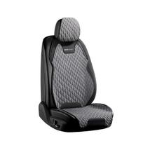 SEAMETAL Automobilio Sėdynės Užvalkalas su Atlošo Apsauga Lininis Priekinės Sėdynės Pagalvėlė Automobilio Interjerui Sunkvežimiui Visureigiui Furgonui 1*front seat with backrest pilka spalva