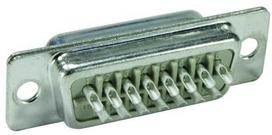 Harting 9 kontaktų D-sub jungtis, montuojama ant skydo, 2,77 mm žingsnis