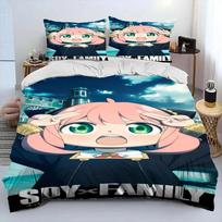 Anime SPY×FAMILY Anya Patalynės Komplektas Berniukams Mergaitėms Dvigulė Karalienės Dydžio Antklodės Užvalkalas Pagalvės Užvalkalas Lovai Vaikams Suaugusiems Madingi Namų Tekstilės 70x133cm 2pcs
