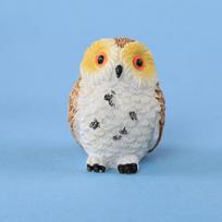 Owls Figurine Miniature Animal Figure Decoration Fairy Garden Aquarium Fish Tank Animal Statue Resin Craft ADM geltona