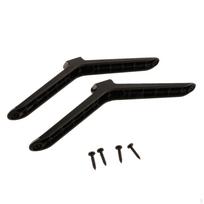 2 dalių Stalinis televizoriaus stovas Stalviršio kojos Paprastas surinkimas 22.5cmx5.5cmx2cm black