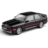 1/24 mastelio 1988 m. BMW M3 E30 lydinio sportinio automobilio modelis, lietas metalas, klasikinis automobilis, transporto priemonių modelis, simuliacija, garsas ir šviesa, žaislai vaikams, dovanos juoda