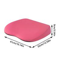 Rebound Memory Car Seat Cushion Anti-skid Auto Booster Cushion Relieve Fatigue Auto Seats Pad Car Interior Accessories memory foam rožinė raudona spalva