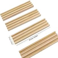 Medinis domino padėklas pirmas, domino stovas domino plytelėms, domino laikiklis meksikietiškam traukiniui, mahjong, domino žaidimas 1PC beige