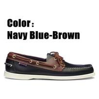 Vyriški Moteriški Natūralios Odos Klasikiniai Laiveliai, Chaussure Nautique Homme Femme De Docksides Plius Didelis Dydis Prekės Ženklo Plokščiapadžiai Loferiai X076 40 black