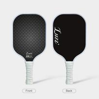 „Luzz T700“ anglies pluošto piklebolo raketės, smėliasrove apdorotas paviršius, USAP patvirtintos piklebolo raketės, skirtos visų lygių įgūdžiams. Single Paddle gray