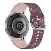 Silikoninė apyrankė Samsung Galaxy Watch 7 6 5 4 FE 44mm 40mm / 5 Pro Sport Correa Graviruota Galaxy Watch6 Classic 43mm 47mm apyrankė Galaxy Watch 4 40mm gray