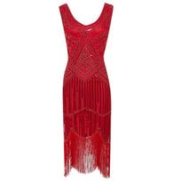 1920-ųjų retro kutų suknelė - Gatsby vakarėlio scenos pasirodymo kostiumas 4XL