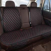 SEAMETAL PU Odos Universalus Automobilio Galinės Sėdynės Užvalkalas Automobilio Interjero Apsauga Kėdės Pagalvėlės Kilimėliai Padas Keturiems Metams rear seat cover juoda/raudona