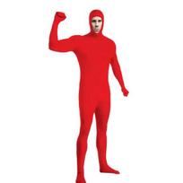 Scenos pasirodymo kombinezonas su užtrauktuku, pilnas kostiumas, Helovino karnavalo cosplay kostiumas 180cm raudona