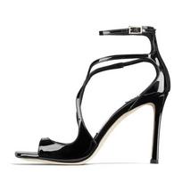 Madingos Liyke Vasaros Mados Kulkšnies Dirželis Moteriškos 7CM Gladiatoriaus Sandalai Elegantiški Kvadratiniai Atvirais Pirštais Rožiniai Aukštakulniai Vestuvių Banketo Avalynė 39 juoda
