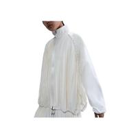 Nike Swoosh SS25 Sportinės aprangos kolekcija Madingas laisvalaikio švarkas Moteriškas švarkas HJ0518-133 S white