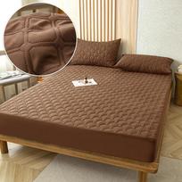 100% atsparus vandeniui paklodė su gumyte, apsauga nuo erkučių ir bakterijų, minkštas kvėpuojantis čiužinio užvalkalas, skalbiamas 90x200cm Only a sheet brown