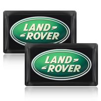 Automobilio stiliaus 3D epoksidinės dervos automobilio vairo prietaisų skydelio dekoravimo lipdukai, skirti „Land Rover SVR Discovery Velar Defender Range Rover L322 L405“. 2pcs green