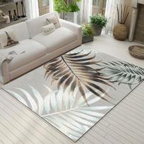 Living Room Carpet Bedroom Bedside Carpet Nordic Style Sofa Coffee Table Mat 80*120cm gray