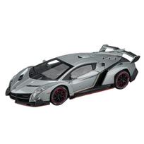 1/24 Lamborghini Veneno Riboto Leidimo Superautomobilis Lydinio Metalinis Modelis Automobilis Garsas ir Šviesa Traukiamas Vaikų Žaislinis Automobilis Dekoracija Pomėgiai sidabras