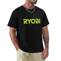 nauji juodi marškinėliai vyrams Ryobi Tools Marškinėliai juodi marškinėliai vasariniai drabužiai vyriški vintažiniai marškinėliai L black