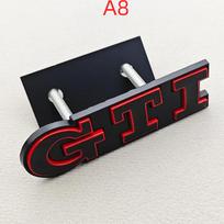 3D Metalinis Logotipas GTI Automobilio Priekinės Grotelės Ženklelis Emblema Dėl Plo Typ 9N3 6R G/olf 4 5 6 8 MK3 MK4 MK5 MK6 Automobilio Aksesuarai A8 geltona