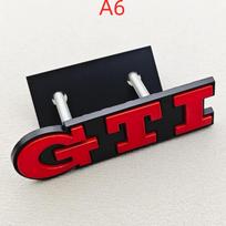 3D Metalinis Logotipas GTI Automobilio Priekinės Grotelės Ženklelis Emblema Dėl Plo Typ 9N3 6R G/olf 4 5 6 8 MK3 MK4 MK5 MK6 Automobilio Aksesuarai A6 geltona
