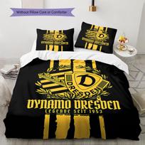 SG Dynamo Dresden Raštas Patalynė, Antklodės Komplektas Antklodės Užvalkalas Pagalvės Užvalkalas Namų Gimtadienio Dovana (1 * užvalkalas antklodei + 2 * užvalkalai pagalvėms, be užpildo) 140x200cm