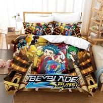 3D Spausdinimo Anime Beyblade Lovos Patalynės Kolekcija Antklodės Užvalkalas Antklodė Lovos Kolekcija Quilto Užvalkalas Pagalvės Užvalkalas Karališko Dydžio Karalienės Dydžio Dvigulės Dydžio Berniukams Mergaitėms Suaugusiems AU Single 140x210cm