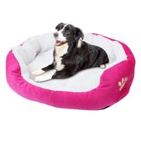 Pet Dog Puppy Fleece Warm Bed House Plush Cozy Mat Pad One Size black