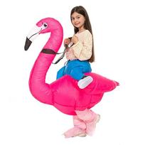Karštas Berniukų Mergaičių Flamingo Dinzauras Pripučiamas Kostiumas Juokingas Kostiumas Helovinas Kalėdos Purimas Anime vakarėlis Cosplay Kostiumai Fit Height 105-145cm pink