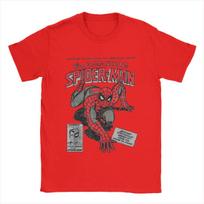 Žmogus-voras Spiderman Filmo Retro Komiksų Vyriški Moteriški Marškinėliai Kūrybiški Marškinėliai Apvaliu Kaklu Marškinėliai Medvilniniai Gimtadienio Dovana Viršutiniai Drabužiai L brown
