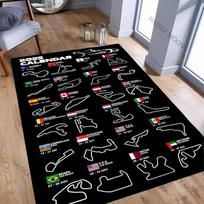 2025 F1 Formulės 1 autosporto trasos temos kilimas Naujas leidimas! Miegamojo Svetainės Sofa Žaidimų Kambario Kilimas Lenktynių Mėgėjo Kilimėlis Puiki Dovana 80cm x 160cm