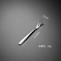 Thickened elegant 304 stainless steel tableware, knife, fork, spoon, steak set series, western coffee dessert spoon gray