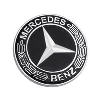 1 vnt. 57 mm automobilio priekinio variklio dangčio emblema Prekės Mercedes Benz AMG W212 W213 W205 W177 V177 W247 W176 CES CLS CLA CLK CLG GLS X253 W166 juoda
